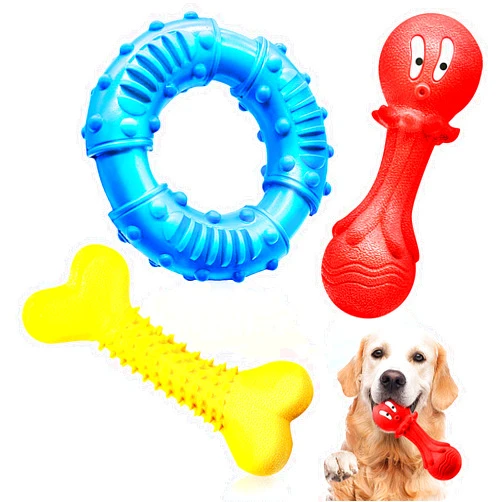 HAREDIG 3 Pack Dog Chew Toys for Aggressive Chewers, Natural Rubber Dog Toys for Large Medium Dogs, Indestructible Dog Toys, Tough Chew Toys for Teeth Cleaning and Gum Massage