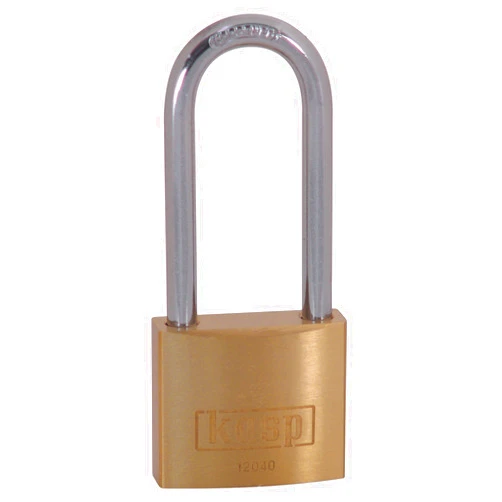 Kasp 120 Brass Padlock - 40 x 55 Millimeters - Long Shackle - KA20401 - Keyed Alike