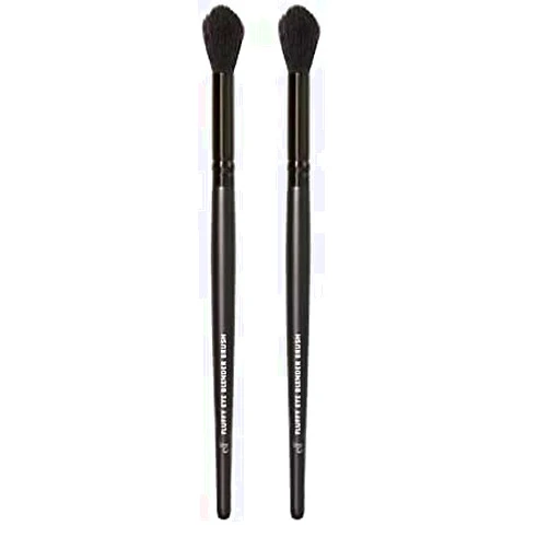 e.l.f. Fluffy Eye Blender Brush | Vegan Makeup Tool | Flawlessly Applies Eyeshadow & Sets Concealer (Pack of 2)