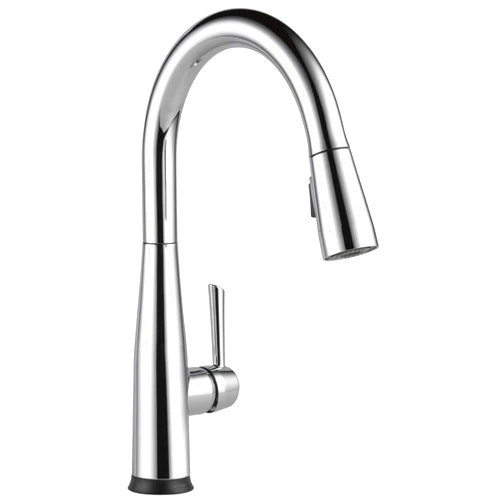Delta Faucet Essa Touch Kitchen Faucet, Chrome Kitchen Faucet with Pull Down Sprayer, Kitchen Sink Faucet, Touch Faucet for Kitchen Sink, Delta Touch2O Technology, Chrome 9113T-DST