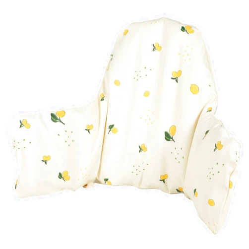 HALAA VAUVA High Chair Cushion with Cover Pad for IKEA Antilop Babies Toddlers Inflatable & Reversible Built-in Inflatable Cushion Lemon White