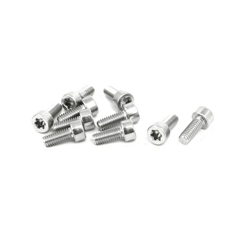 uxcell M4x10mm Thread T20 Torx Drive 304 Stainless Steel Torx Socket Cap Screw 10pcs