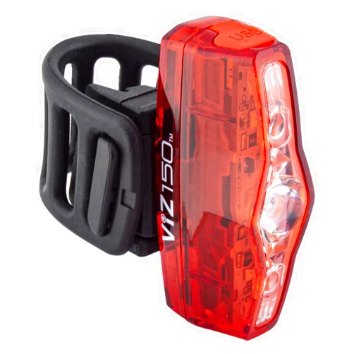 CATEYE ViZ USB Rechargeable Daytime Safety Light – Super Bright LED Rear Bike Light, Visible up to 1 Mile, Opticube™ Lens, Day & Night Flash Modes, IPX4 Waterproof, Fits Road, Mountain & Gravel Bikes