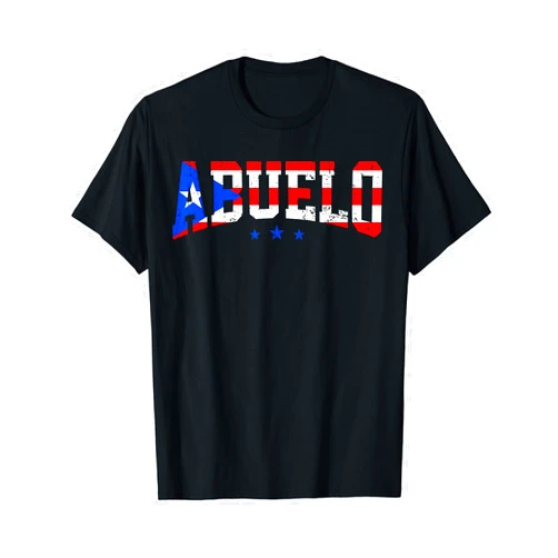 Puerto Rico Grandpa Spanish Abuelo Fathers Day Abuelo Puerto Rico Flag Puerto Rican Pride Father's Day T-Shirt