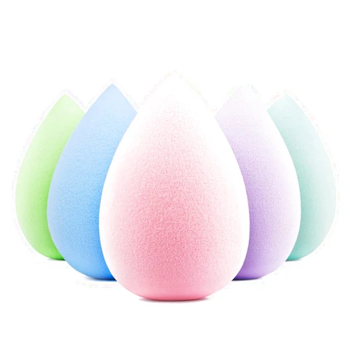BEAKEY 5 Pcs Makeup Sponge Set, Latex-Free Makeup Sponges for Foundation, Multi-colored Boun Boun Sponges, Flawless for Liquid, Cream, and Powder
