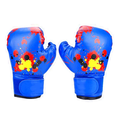 Alomejor Children Boxing Gloves PU Children Sparring and Training Boxing Gloves for Age 2-11 Years (Blue)