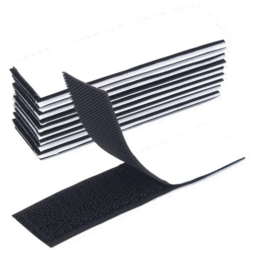 Gluest Hook and Loop Tape 10pack1in x 4in, Interlocking Tape Fastener Self Adhesive, Hook Loop Tape Square, Double Sided Tape Heavy Duty Mounting Tape, Carpet Tape