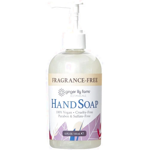 Ginger Lily Farms Botanicals All-Purpose Liquid Hand Soap, 100% Vegan & Cruelty-Free, Fragrance-Free, 12 fl oz