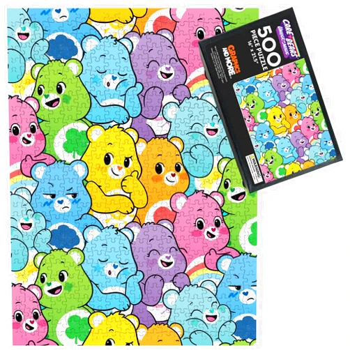 GRAPHICS & MORE Care Bears Unlock The Magic Very Many Bears Pattern 500 Piece Jigsaw Puzzle for Adults, 16