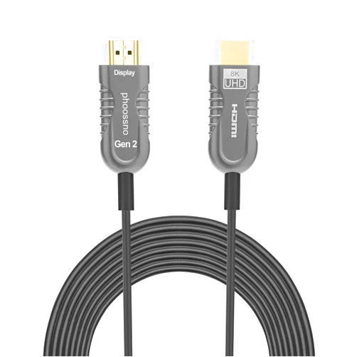 phoossno Certified 8K HDMI 2.1 Fiber Optical Cable, 10K Ultra High Speed HDMI Gen2 10m 33ft 48Gbps 4K@120Hz 8K@120Hz 10K@120Hz, eARC Dolby Vision Atmos HDR10 RTX 3080/3090 PS5 Xbox Sony LG C9/B9