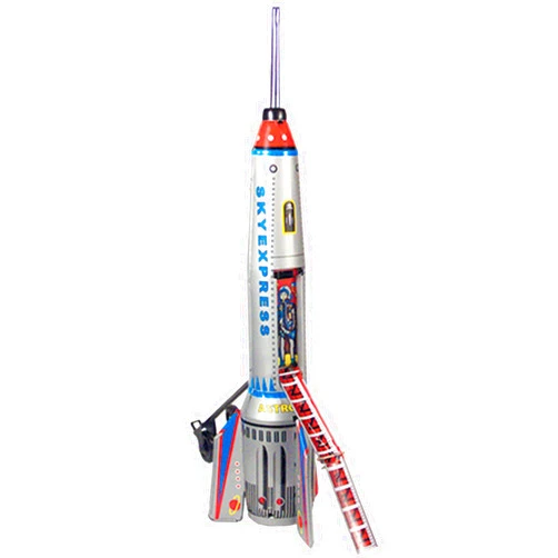 Off the Wall Toys Sky Express Tin Spaceship Rocket