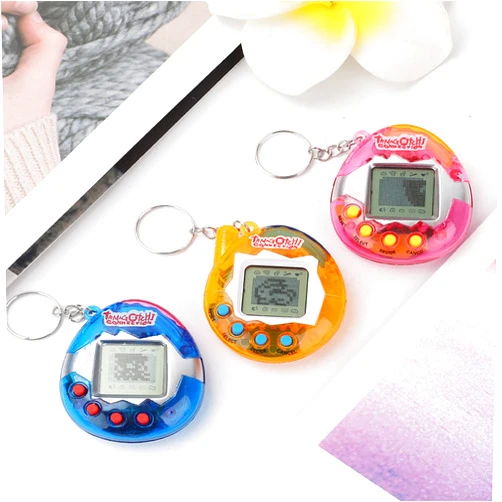 DuDubaby Fun Mini Pet Game Machine 168 Kinds of Pet Virtual Network Pet Toy Feeding and Cleaning Game to Learn A Variety of Functions Suitable for Children and Adults Nostalgic 90s Retro Toys (Pink)