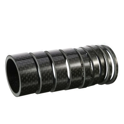 Sumind 9 Pieces Bike Bicycle Carbon Fiber Headset Spacer Kit 1-1/8 Inch, 2/3/ 5/10/ 15 mm, 5 Size
