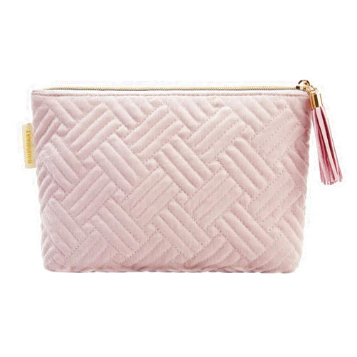 BAGSMART Small Cosmetic Bag, Elegant Roomy Makeup Bags,lipstick pouch,Zipper Pouch,Great Gifts for Women,Travel Waterproof Toiletry Bag Accessories Organizer Gifts (Pink-1 pcs)