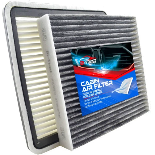 Bi-Trust Combo Set Engine Cabin Air Filter,Replacement for CA9997 CF10285,Compatible with Subaru Legacy Outback 2010-2019