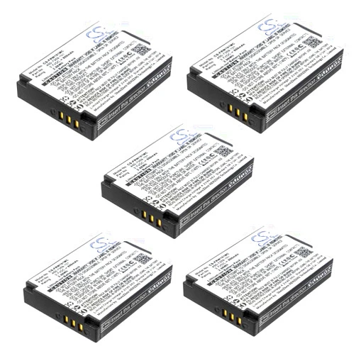 Sabuly (5-Packs) 3.7V 450-7359-101 High-Performance Replacement Battery for FrontRow FR Wearable Lifestyle Juno ISM-01 ITM-01 Pendant Microphone with 450-7359-101/800mAh