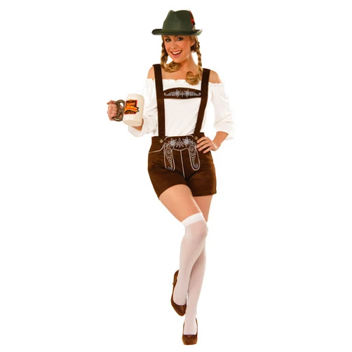 Forum Novelties Forum Women's Deluxe Lederhosen with Blouse