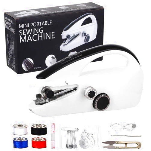 Lnrueg Handheld Sewing Machine, Mini sewing machine, Easy to Use and Fast Stitch Suitable for Beginners