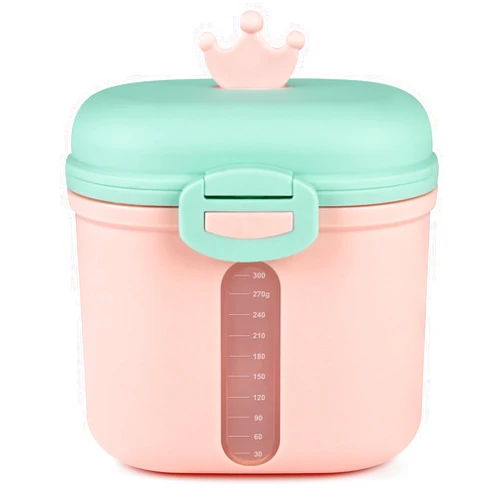 Accmor Baby Formula Dispenser, Formula Dispenser On The Go, Portable Milk Powder Formula Dispenser with Scoop,Formula Containers for Travel Hold 12.7oz/360g Formula, Pink