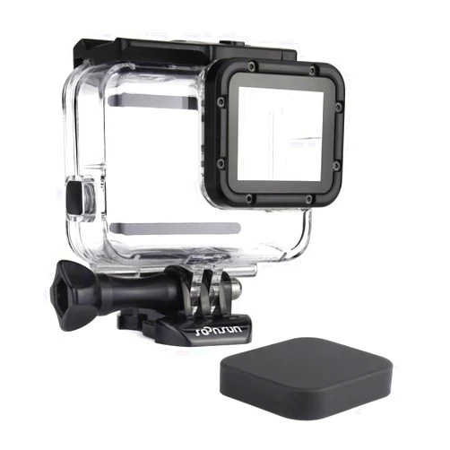 SOONSUN Waterproof Housing Case for GoPro Hero 7/6/5 Black Hero (2018), 45 Meters Underwater Protective Diving Housing Shell Case with Bracket Accessories for GoPro HERO7 HERO6 HERO5 Black Cameras