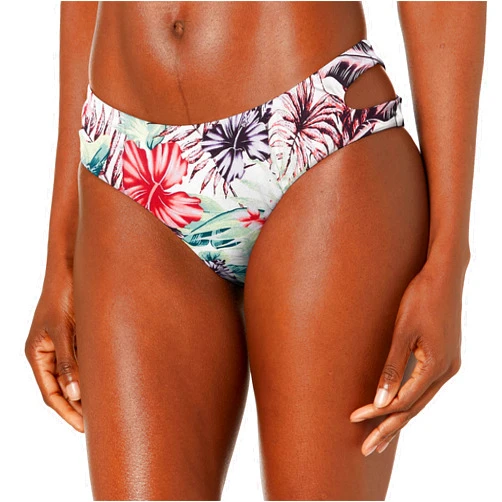 Bikini Lab Women's Standard Cut Out Hipster Bikini Swimsuit Bottom
