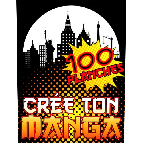 A. Fujita Crée Ton Manga: 100 Planches Vierges Crée Ta Propre Bande Dessinée, ou Ton Premier Manga Facilement. (French Edition)
