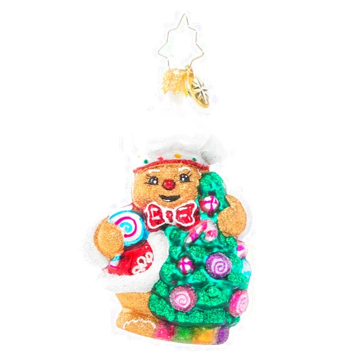 Christopher Radko Hand-Crafted European Glass Christmas Decorative Ornament, Edible Evergreen Dream Gem