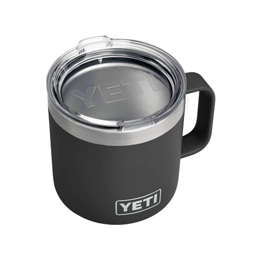 YETI Rambler 14 oz Stainless Steel Vacuum Insulated Mug with Lid, Black
