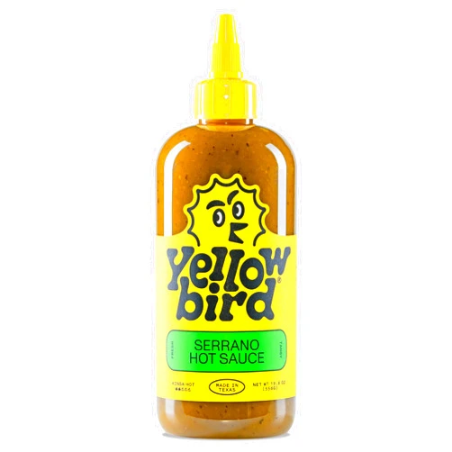 Yellowbird Foods Serrano Hot Sauce by Yellowbird Foods, All Natural, Non-GMO, 19.6 oz bottle