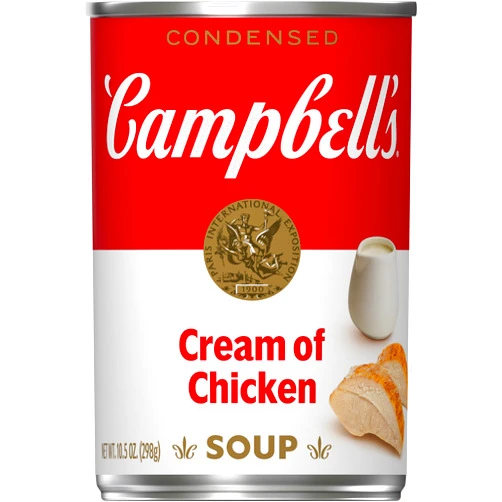 Campbell's Condensed Cream of Chicken Soup, 10.5 oz Can