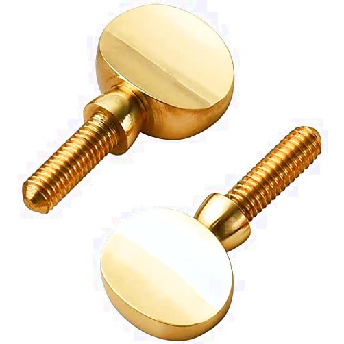 Jiayouy 2Pcs Sax Neck Screw Tightening Attach Screw Brass Musical Instrument Parts for Soprano Alto Tenor Saxophone Golden Thread 4mm