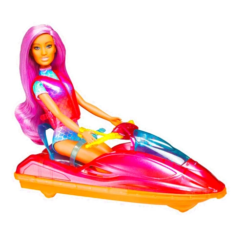 Barbie Dreamtopia Doll with Jet Ski, Pets and Water Accessories Toy (Mattel HBW90)