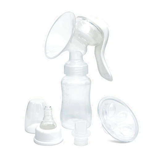Durceler Manual Breast Pump, Silicone Hand Pump for Breastfeeding, Small Portable Manual Breast Milk Catcher, Baby Feeding Pumps & Accessories, White, Mothers Day Gifts, Travel Portable Breast Pump