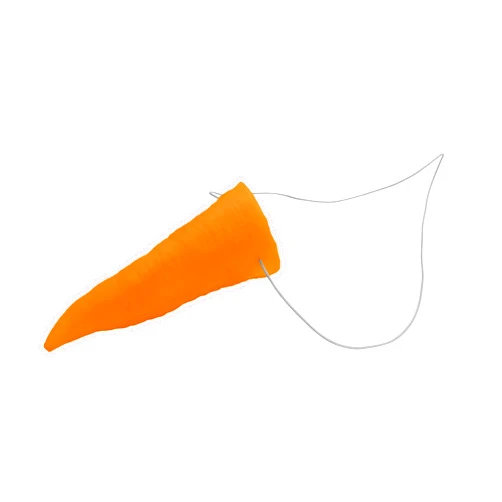 Nicky Bigs Novelties Adult Cosplay Snowman Orange Carrot Nose Costume Prop Latex F/X Winter Accessory