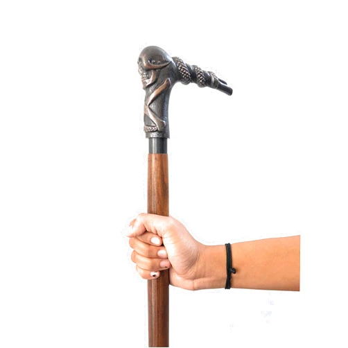 ARTIZANSTORE Brass Walking Stick Solid Vintage Designer Crab Head Wooden Cane Antique Style