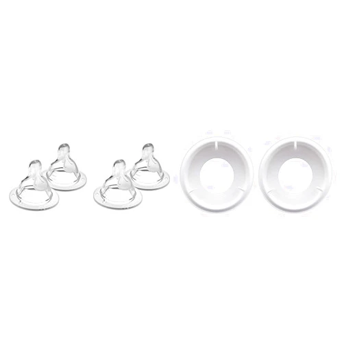 MAM Bottle Nipples Slow Flow Nipple Level 1, for Newborns and Older, SkinSoft Silicone Nipples & Easy Start Anti Colic Bottle Valve Replacement,2 Count (Pack of 1)