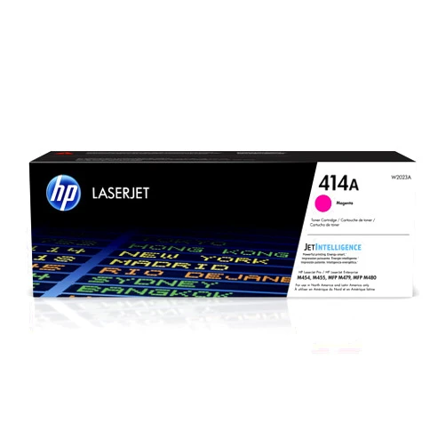 HP 414A Magenta Toner Cartridge | Works with HP Color LaserJet Enterprise M455dn, MFP M480f; HP Color LaserJet Pro M454 Series, HP Color LaserJet Pro MFP M479 Series | W2023A