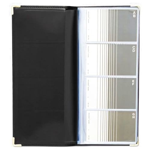 Rolodex Business Card Book 96-Card, Black and Gold (67473)
