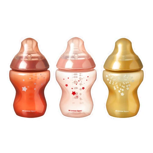 Tommee Tippee Closer to Nature Limited Edition Baby Bottles, Morning Skies - 9oz, 3ct