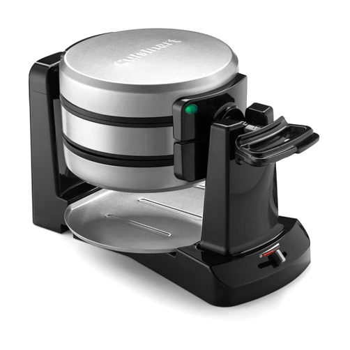 Cuisinart WAF-F40 Double Flip Belgian Waffle Maker, 1400 watts, New Black/Stainless