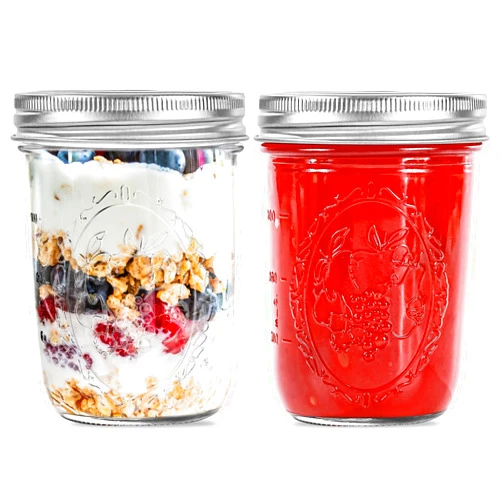 Miuyhji Wide Mouth Mason Jars 16 oz with Lids [2 Pack], Canning Jars with Metal Airtight Lids and Bands, 16 oz Glass Jars for Fermenting, Pickling, Freezing, Preserving, Meal Prep, Jar Décor