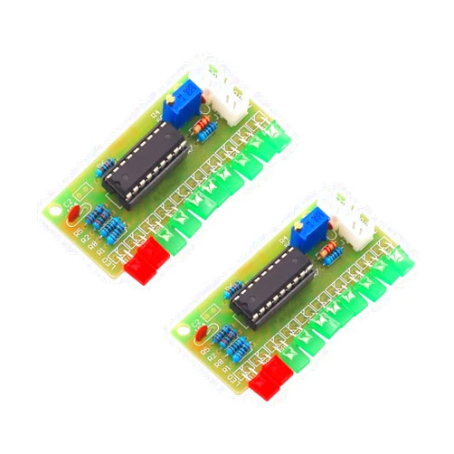 YOURRYONG LM3915 10 Segment Audio Level Indicator Device Module DIY Parts Kit Welding Exercise Pack of 2