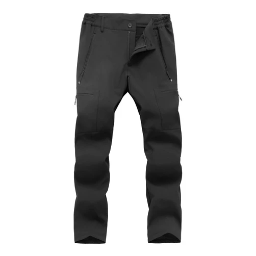 Gash Hao Mens Waterproof Ski Snow Pants Hiking Softshell Cargo Fleece Lined Warm Insulated Outdoor Fishing Pants