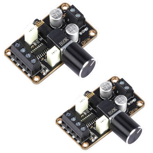 DROK 5W+5W Mini Amplifier Board 2pcs PAM8406 Audio Amplifier Board DC 5V Digital Stereo Power Amp 2.0 Dual Channel Class D Amplify Module for DIY Speaker Sound System