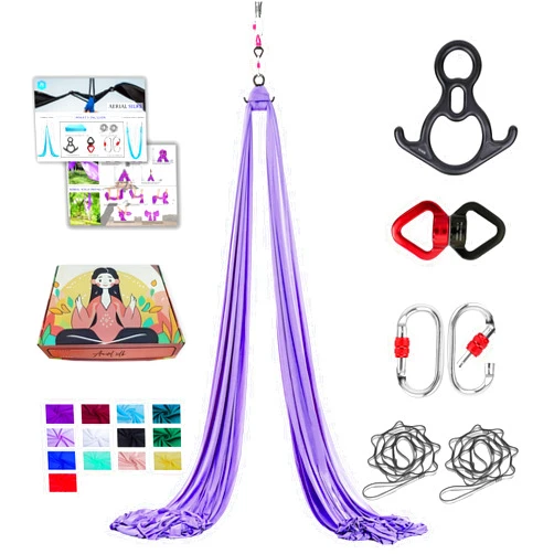 ZYOsJK Aerial Silks 11 Yards Aerial Silks For Home Aerial Yoga Swing Aerial Yoga Hammock Swing Aerial Silk For Gymnastics