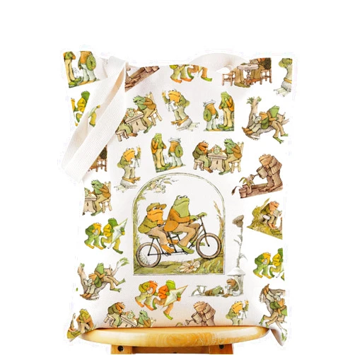 WZMPA Funny Frog and Toad Arnold Lobel Cosmetic Bag Frog and Toad Fans Gift Humour Frog and Toad Character Makeup Zipper Pouch Bag Frog and Toad Merchandise (Frog & Toad F TG)