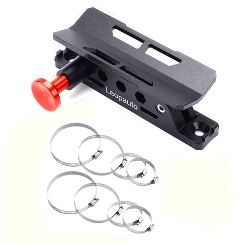Leopauto Vehicle Fire Extinguisher Mount Bracket, Aluminum Adjustable Quick Release Roll Bar Fire Extinguisher Bottle Mount with 8 Clamps, Compatible with Jeep Wrangler JK TJ Rubicon UTV, Black