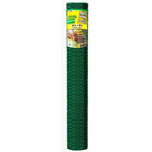 GrillTown 308457B 48 in. x 50 ft. Green PVC Poultry Netting