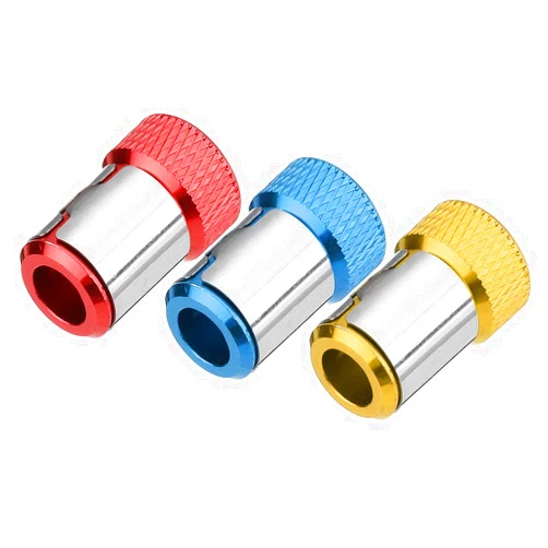 Yakamoz 3Pcs Metal Mini Bit Magnetizer Ring Screw Drive Catcher Holder Screwdriver Bit Magnetic Booster for 1/4 Inch Shank Screwdriver Bits Power Tool Attachment