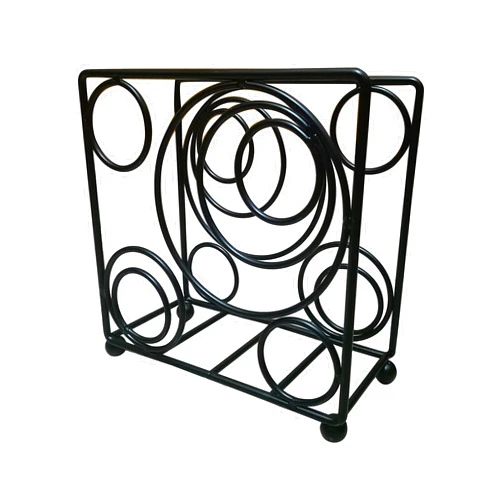 Fobeone Napkin Holder Freestanding Black Iron Tabletop Tissue Dispenser for Tables, Dining, Kitchen, Restaurant, Picnic
